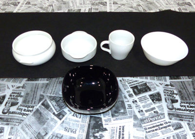 CUENCOS Y TAZAS BLANCAS